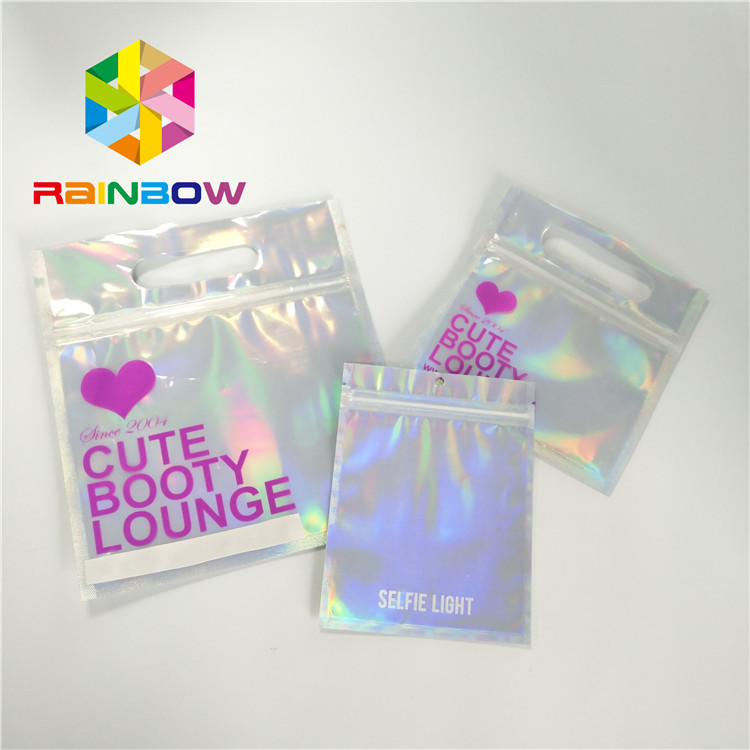 Swimwear мягкого прикосновения сумки водоустойчивого пластикового бикини упаковывая повторно использует сумки замка застежка-молнии