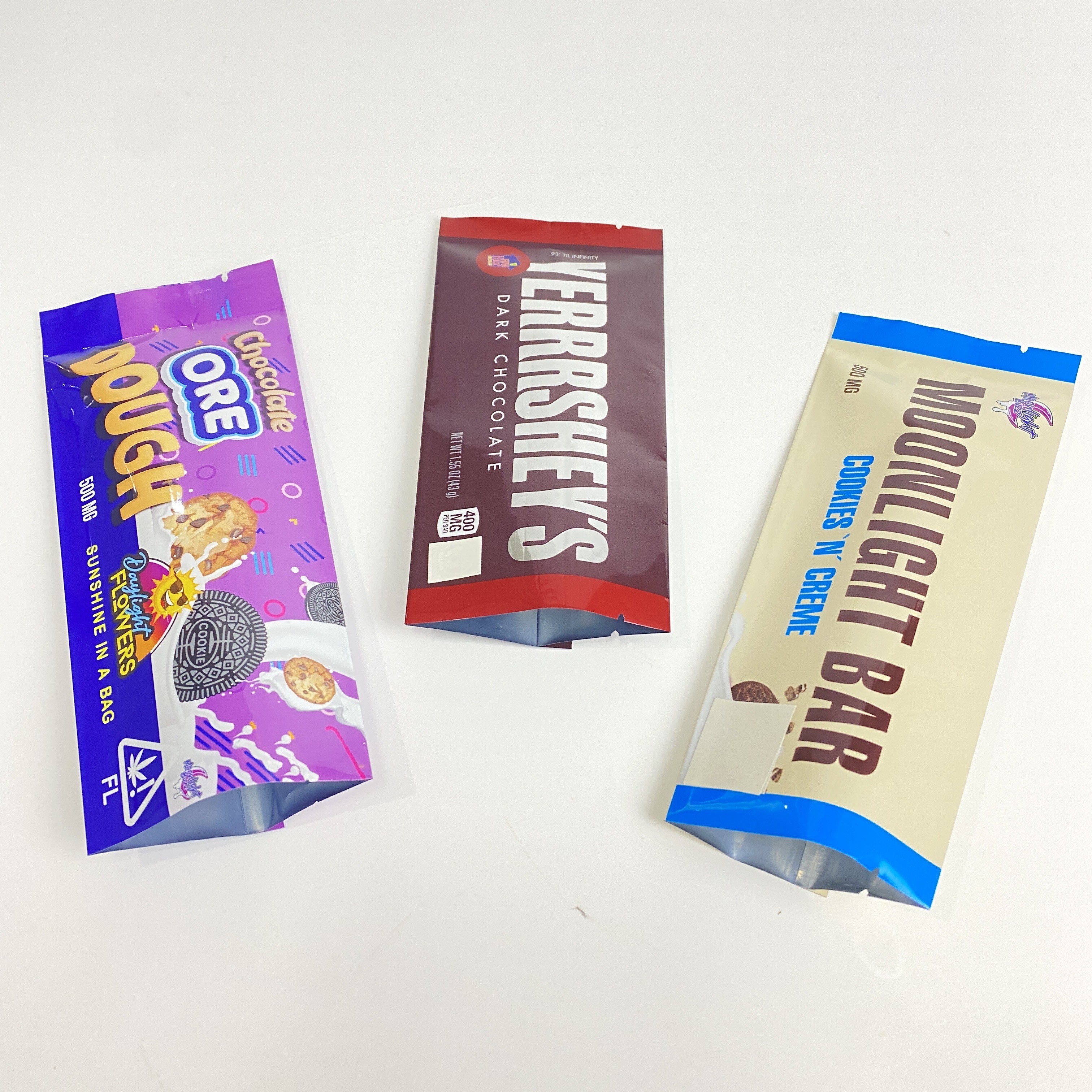 Изготовленная на заказ задняя часть логотипа загерметизировала конфету Gummies сумки осеменяет упаковывая мешки