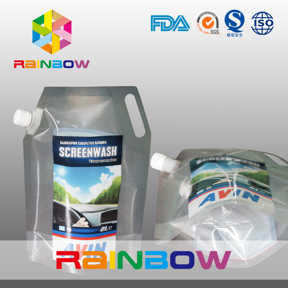 доказательство воды 3Л прозрачное или печатание стоят вверх сумка бутылки мешка Споут жидкостная