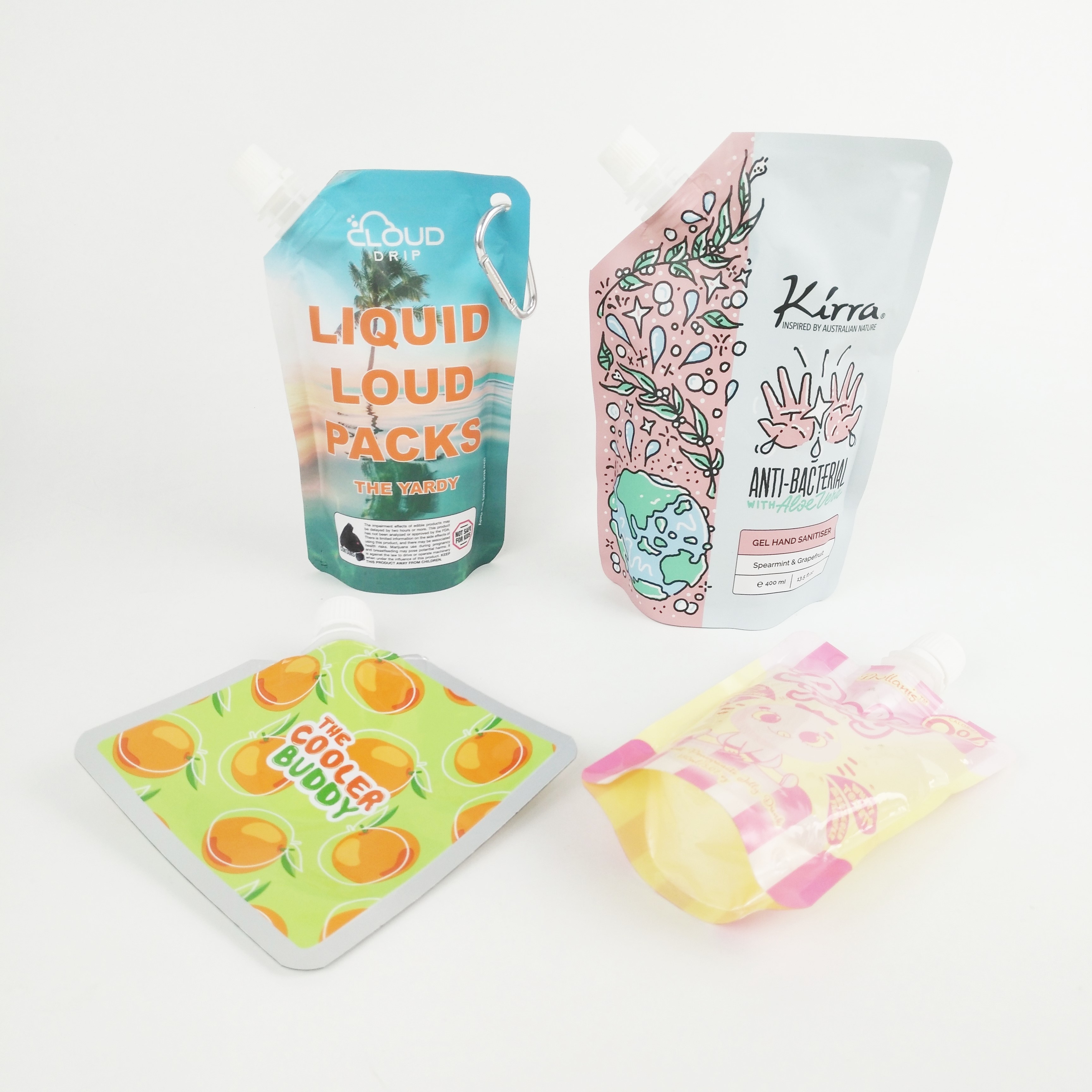 Стойка жидкости изготовленного на заказ мешка Spout шампуня упаковывая Spouted косметикой вверх по мешкам