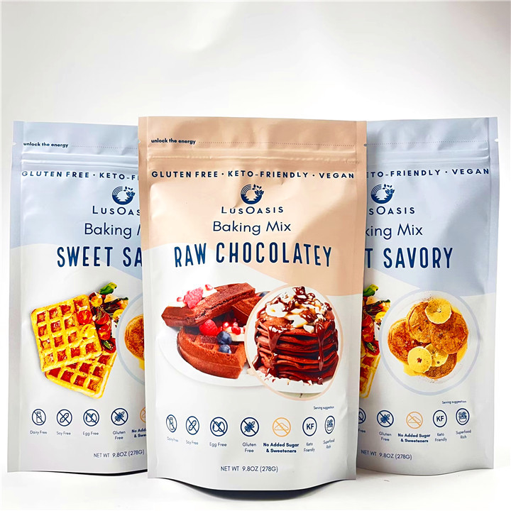 Напечатанный замок застежка-молнии сумки закуски торта печенья мешка Mylar качества еды упаковывая прокатал