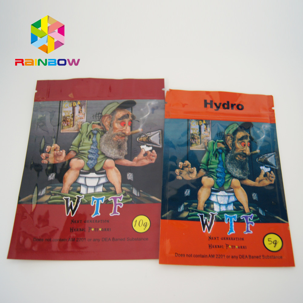 Жара сладкого порошка Канабис лист химического небольшая - загерметизируйте сумки с зазубринами молнии и разрыва