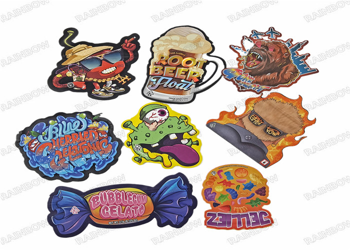 Съестные сумки Mylar умирают отрезанный pecial форменный пластиковый мешок с Ziplock сумками печенья конфеты 3.5g