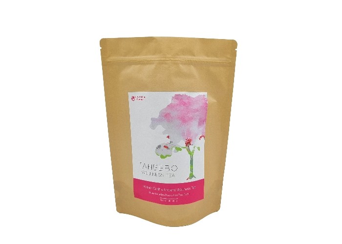 Biodegradable стойка вверх по сумкам кофе бумаги Kraft нестандартной конструкции мешков упаковывая