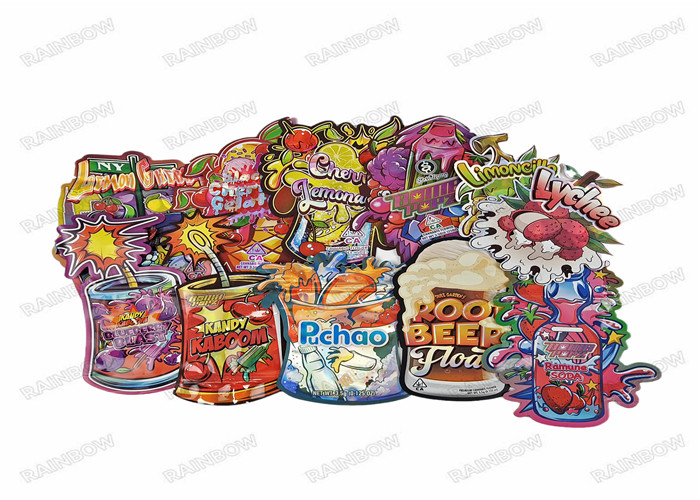 3.5г Пищевая цифровая печать Пищевая упаковка Стоящий пакет Ziplock Запахоустойчивые пластиковые пакеты