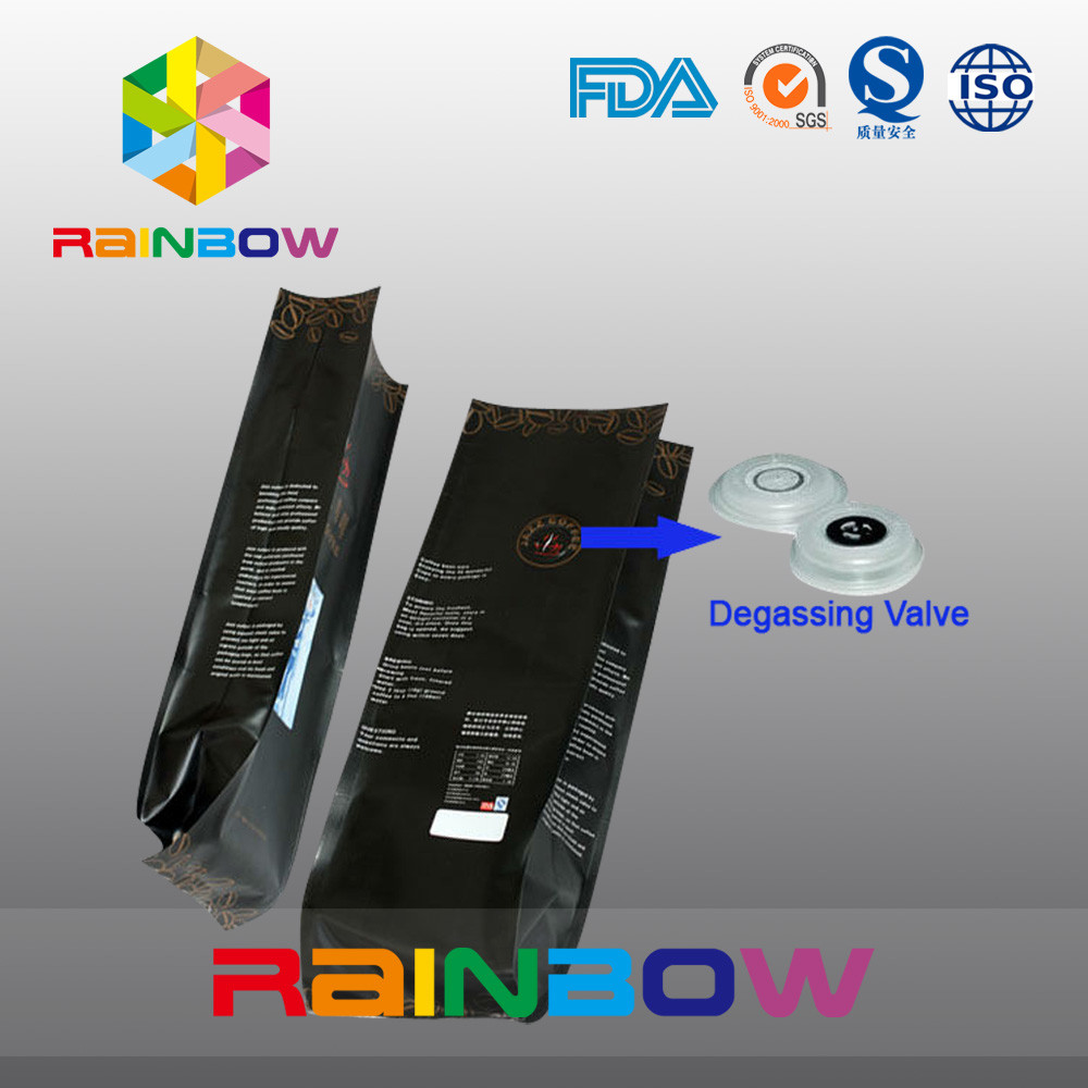Полиэтиленовый пакет кофейных зерен сумок прочного бортового чая плоского дна Гуссет упаковывая