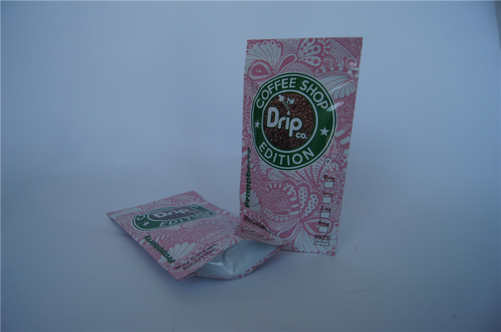 Изготовленное на заказ печатание стоит вверх сумки пакета Вапе упаковывая с зазубриной молнии/разрыва