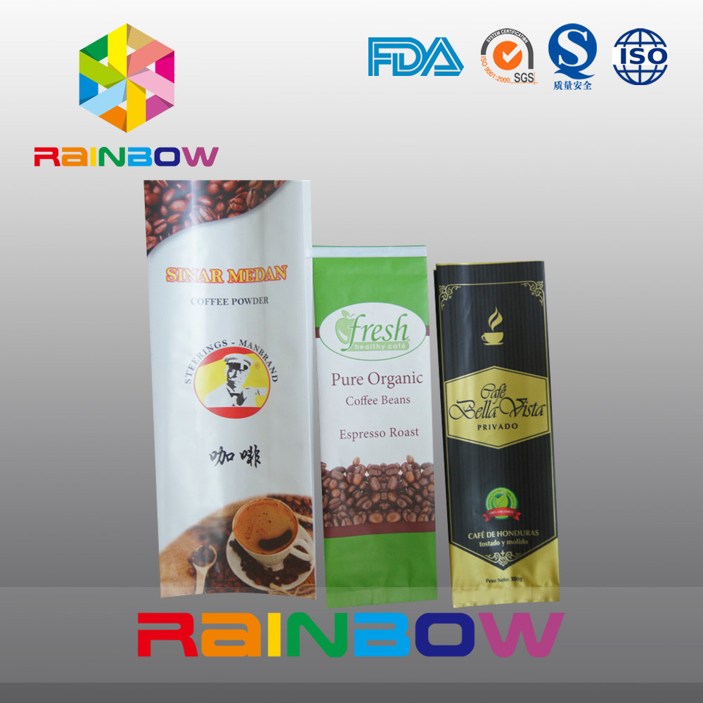 сумка белого бортового кофе Гуссет 12оз упаковывая с клапаном/изготовленным на заказ печатанием