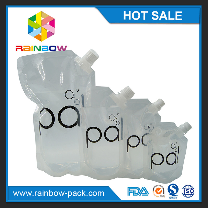 4оз/8оз/16оз прозрачные стоят вверх мешок вина с споут БПА свободным