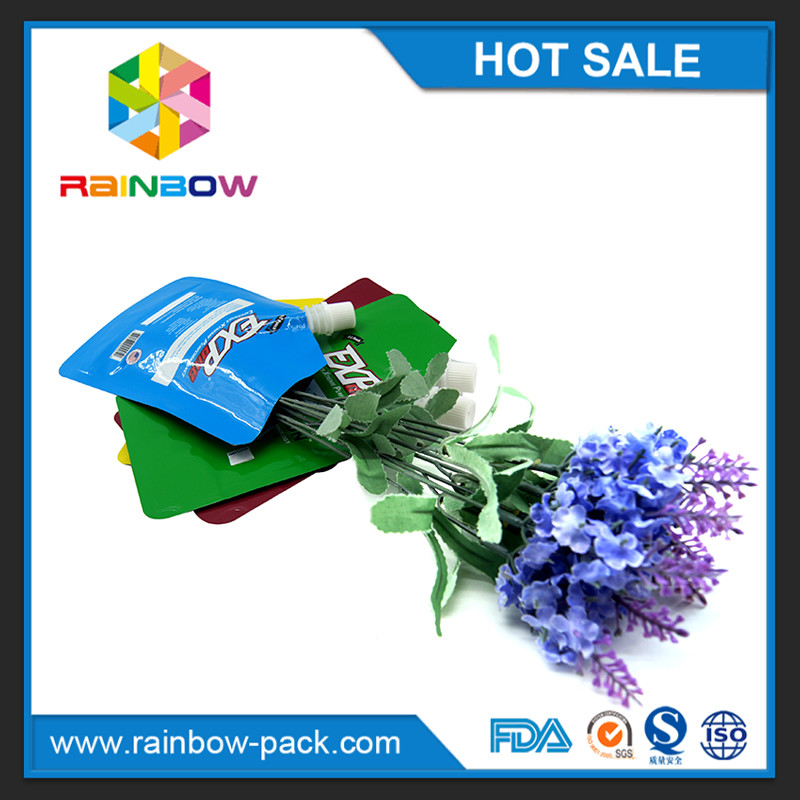 Ресеалабле пластиковые мешки упаковывая напечатанное жидкостное стоят вверх мешок Споут с молнией