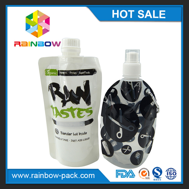 Стоьте вверх многоразовый мешок Spout еды младенца упаковывая с застежкой -молнией на верхней части