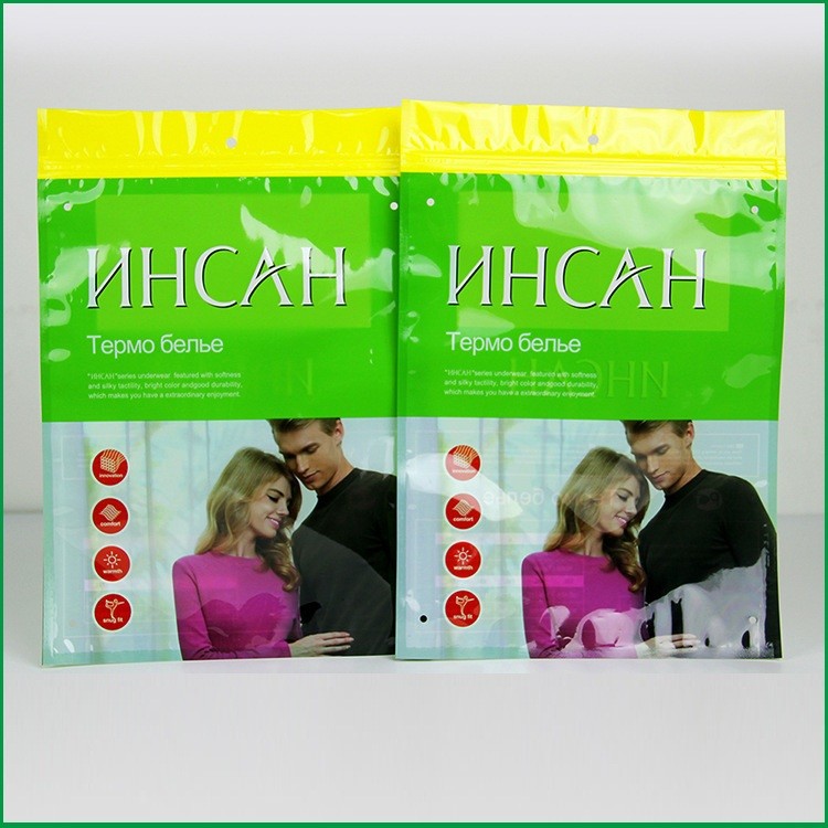 Изготовленные на заказ Зиплок пластиковые мешки упаковывая сумку пластиковой упаковки футболки для одежд