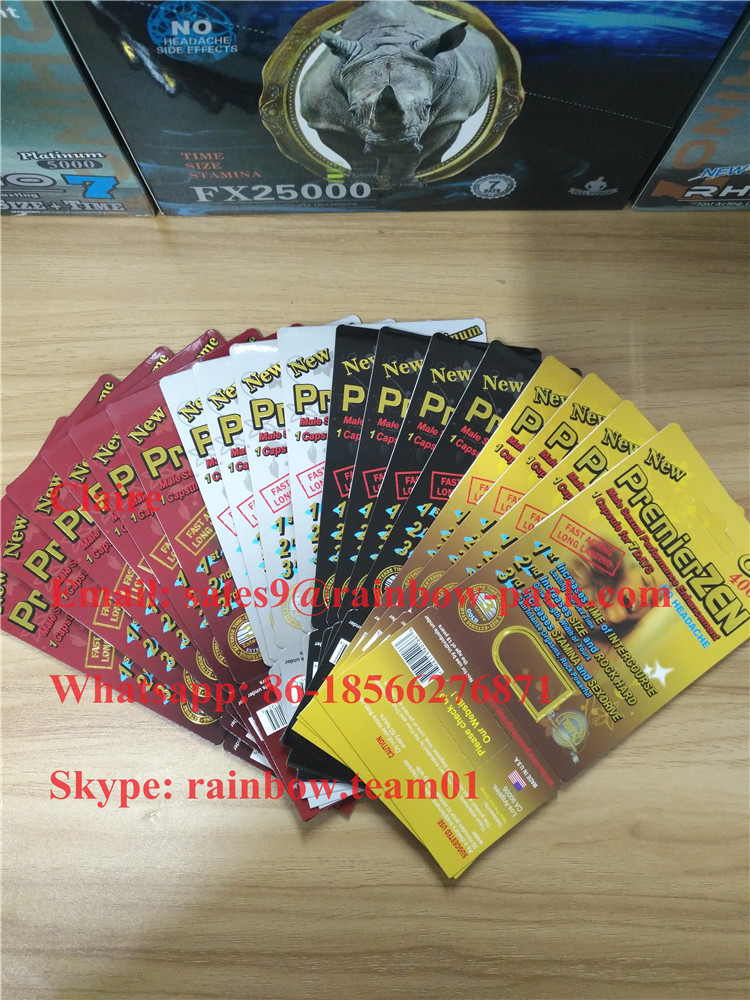 Волдырь карты таблетки повышения золота ПремирЗен мужской упаковывая в запасе с влиянием 3Д