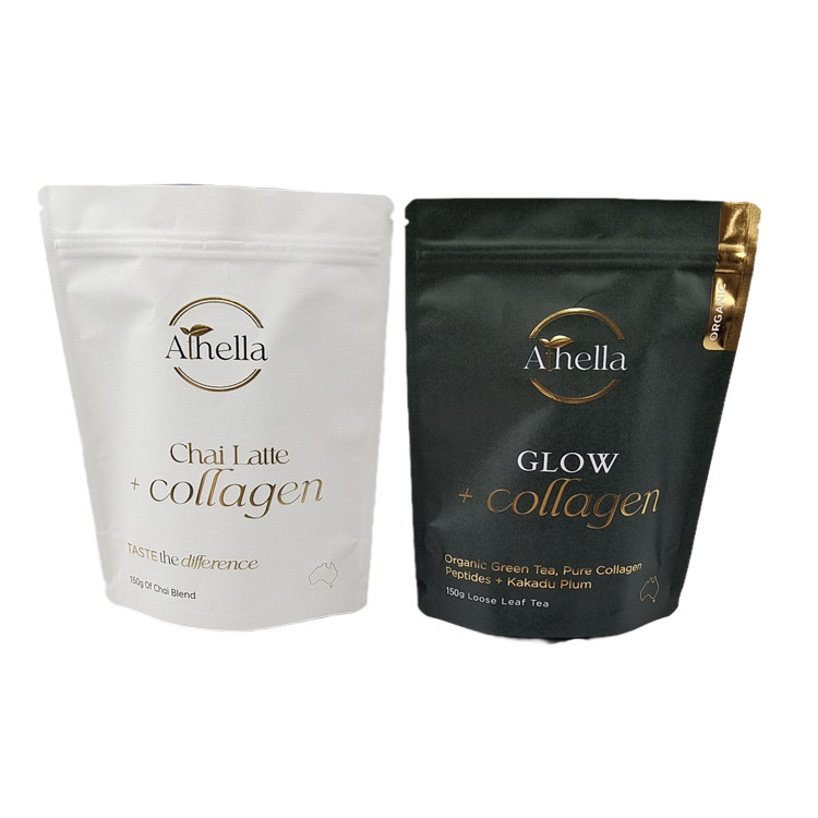 Настраиваемый влагонепроницаемый пакет из крафт бумаги с горячим штампованием