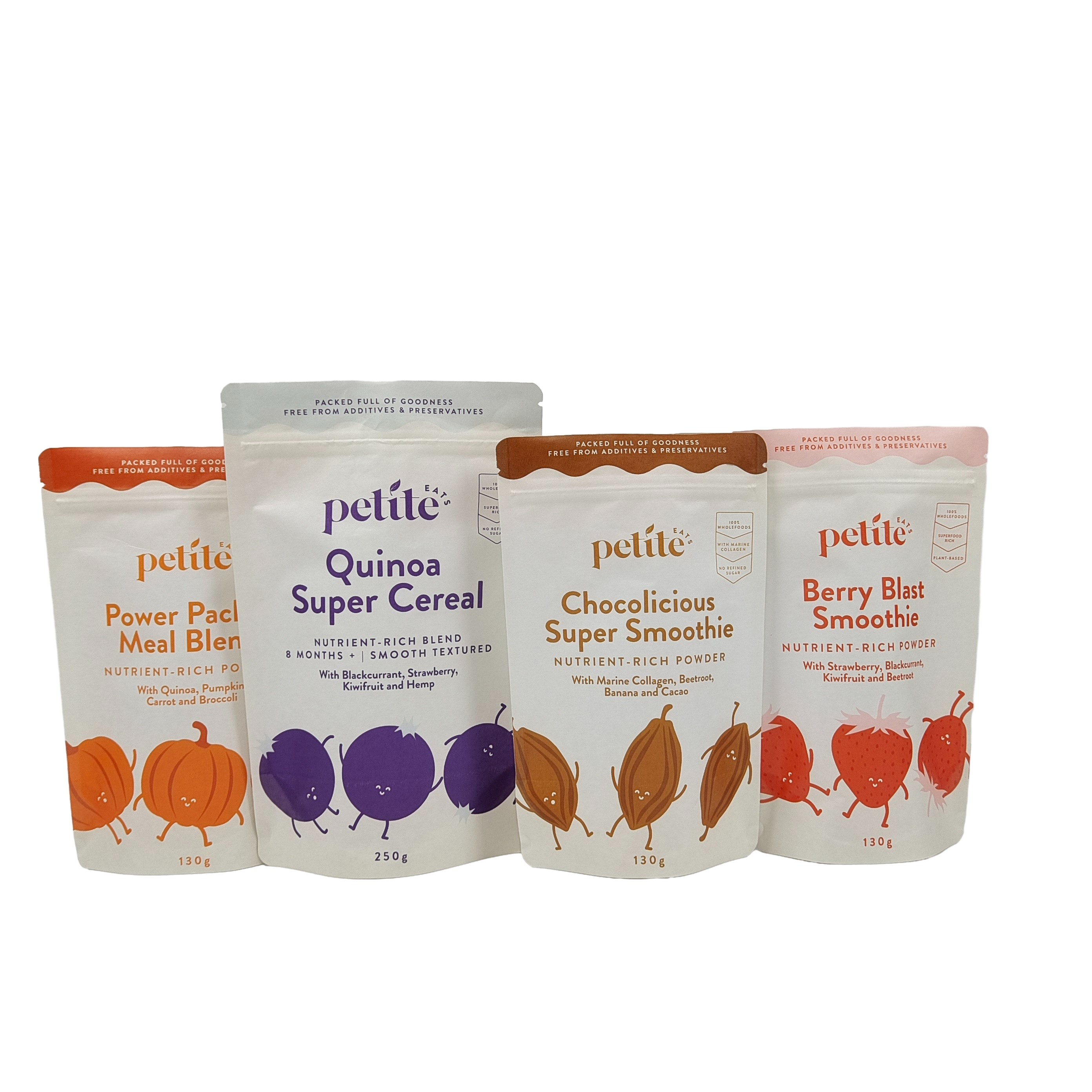 По заказам съедобная пластиковая упаковка биоразлагаемые пакеты алюминиевая фольга Zip Lock Doypack для чая кофе закуска