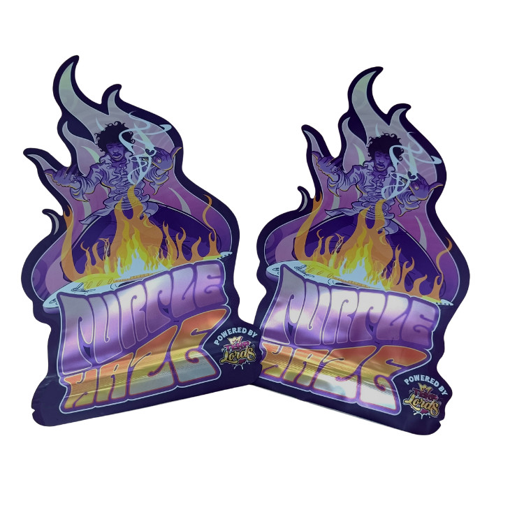 Заказ печать 3,5г Mylar мешки Срез неравномерный мешки с циплок круг Mylar мягкий прикосновение пластиковые мешки для еды конфеты