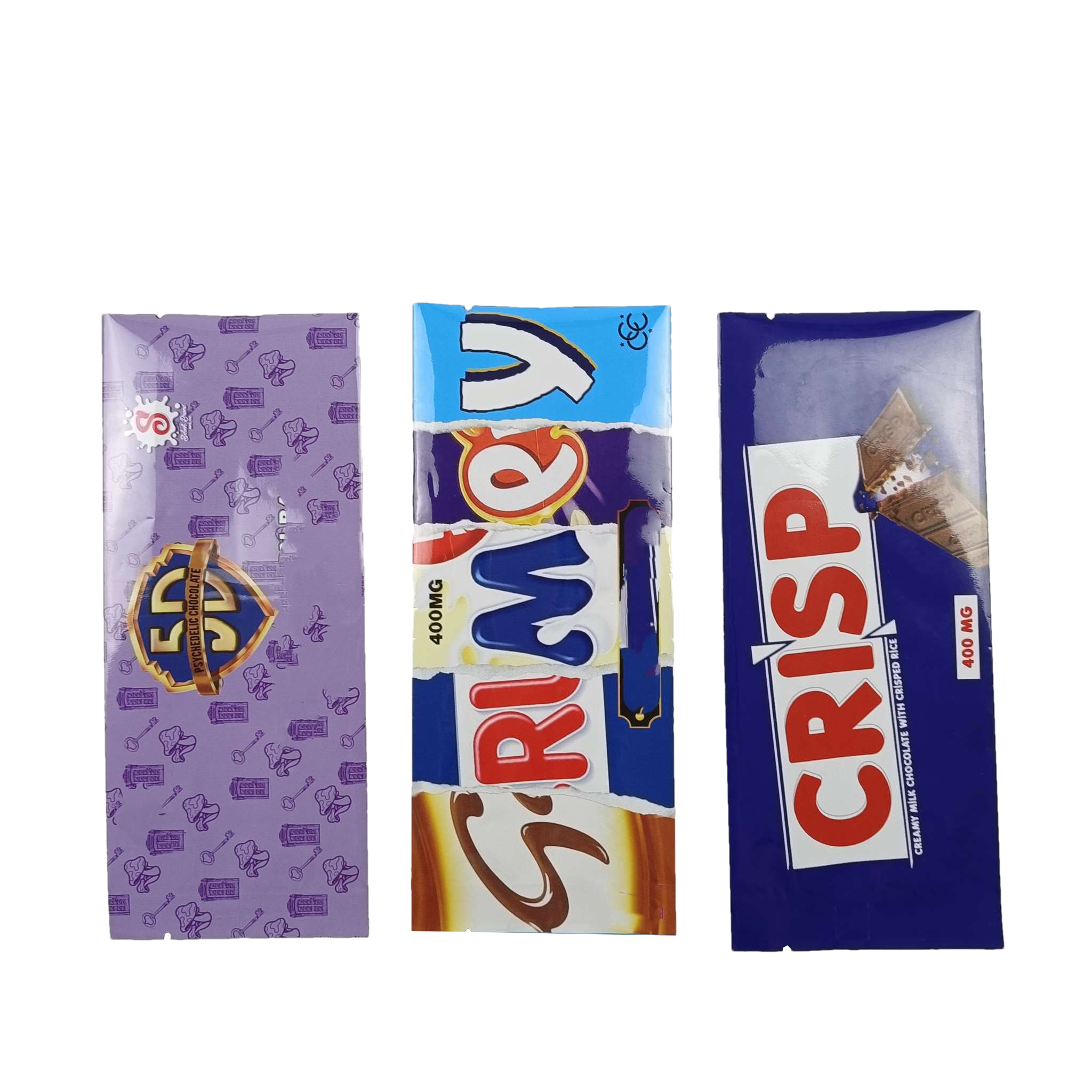 Пустой сахарный кофейный белковый порошок пакет с задней стороны