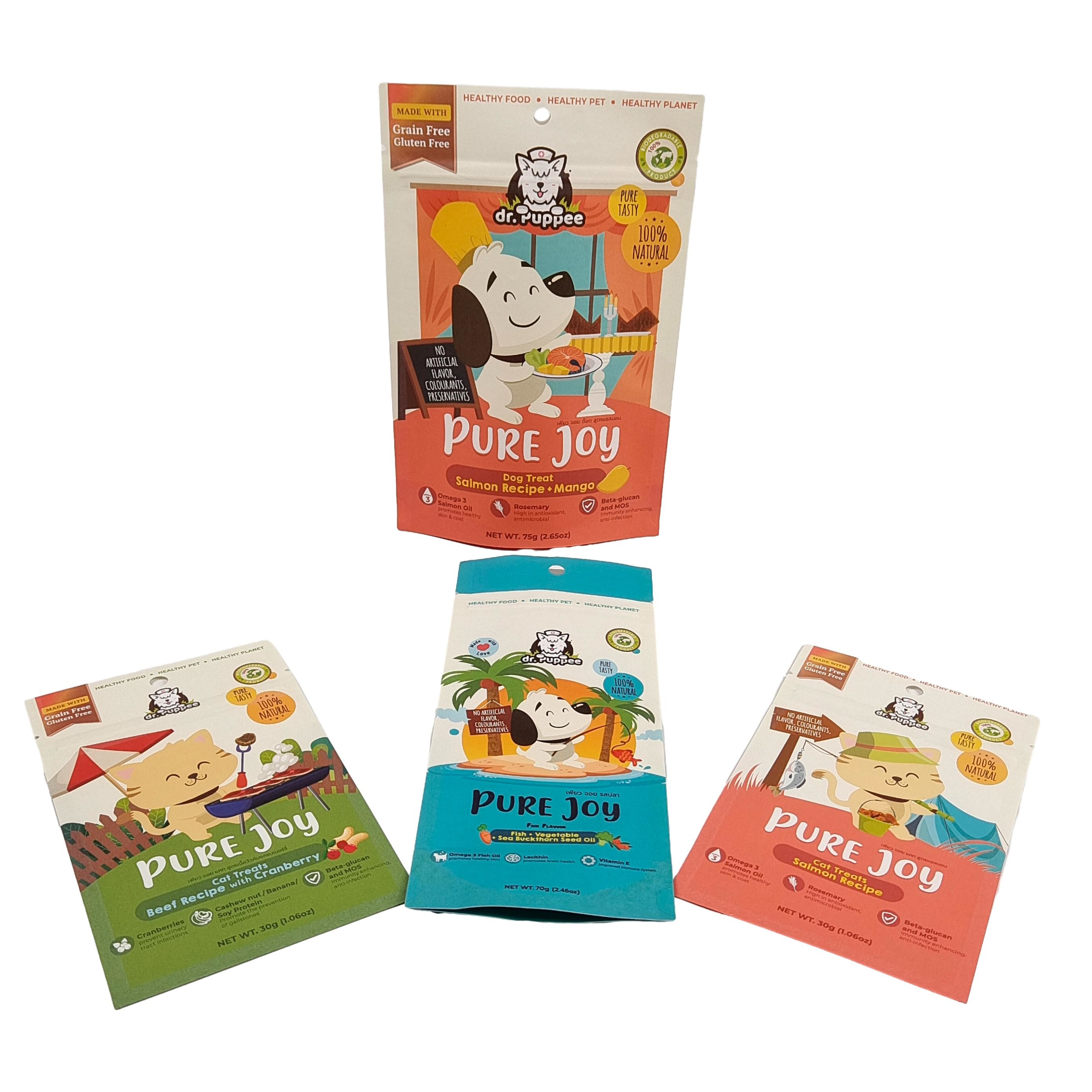 Горячая продажа Коричневый переработать на заказ Напечатанный экологически чистый резьбовый застежный пакет Сушеные фрукты Пакетные пакеты Биоразлагаемые Kraft Pa