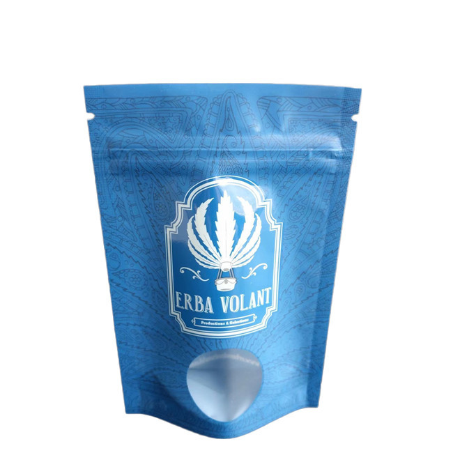 Запахозащитный мешок с UV-точкой, глянцевое окно, 3,5 грамм CBD цветочные пакеты с молниеносной решеткой