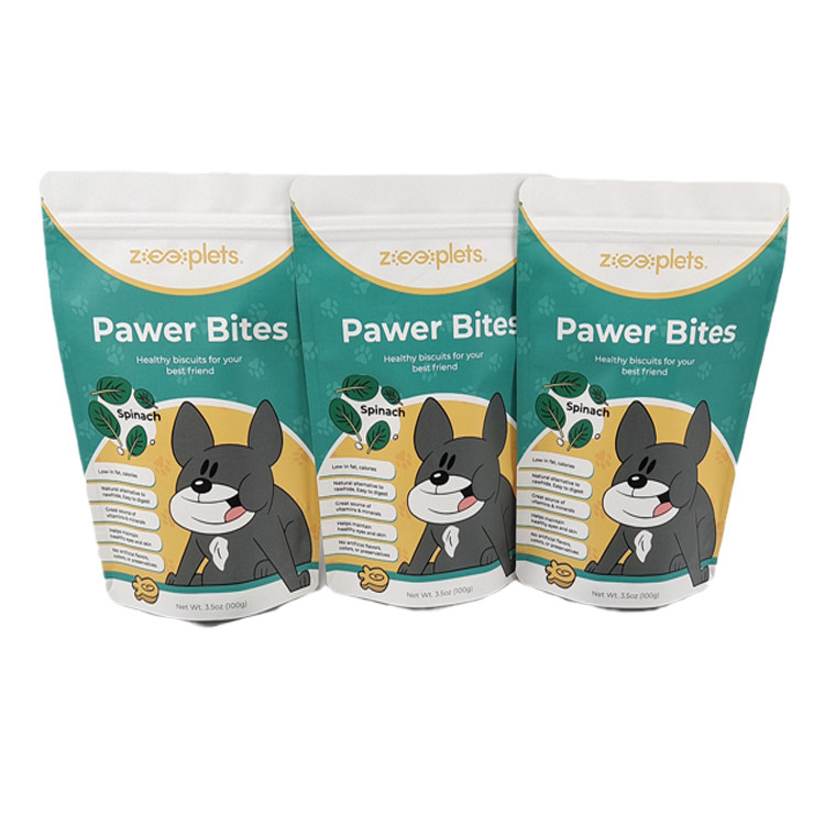 Низкий MOQ Stand Up Pouch Kraft Paper Printed Packaging Bag для домашних животных Подарок Противовоздушные пакетики с логотипом