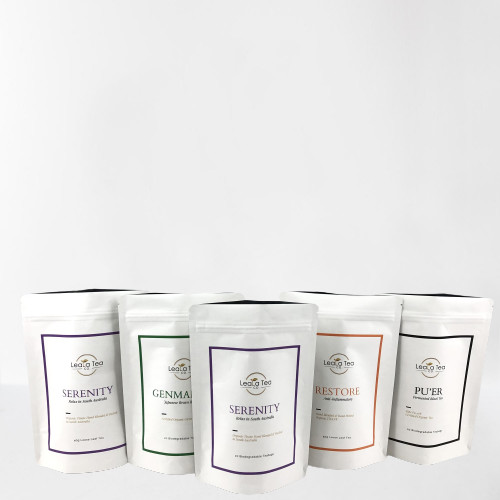Повторно закрываемые стойкие пакеты с индивидуальным логотипом для упаковки сушеных чайных пакетов