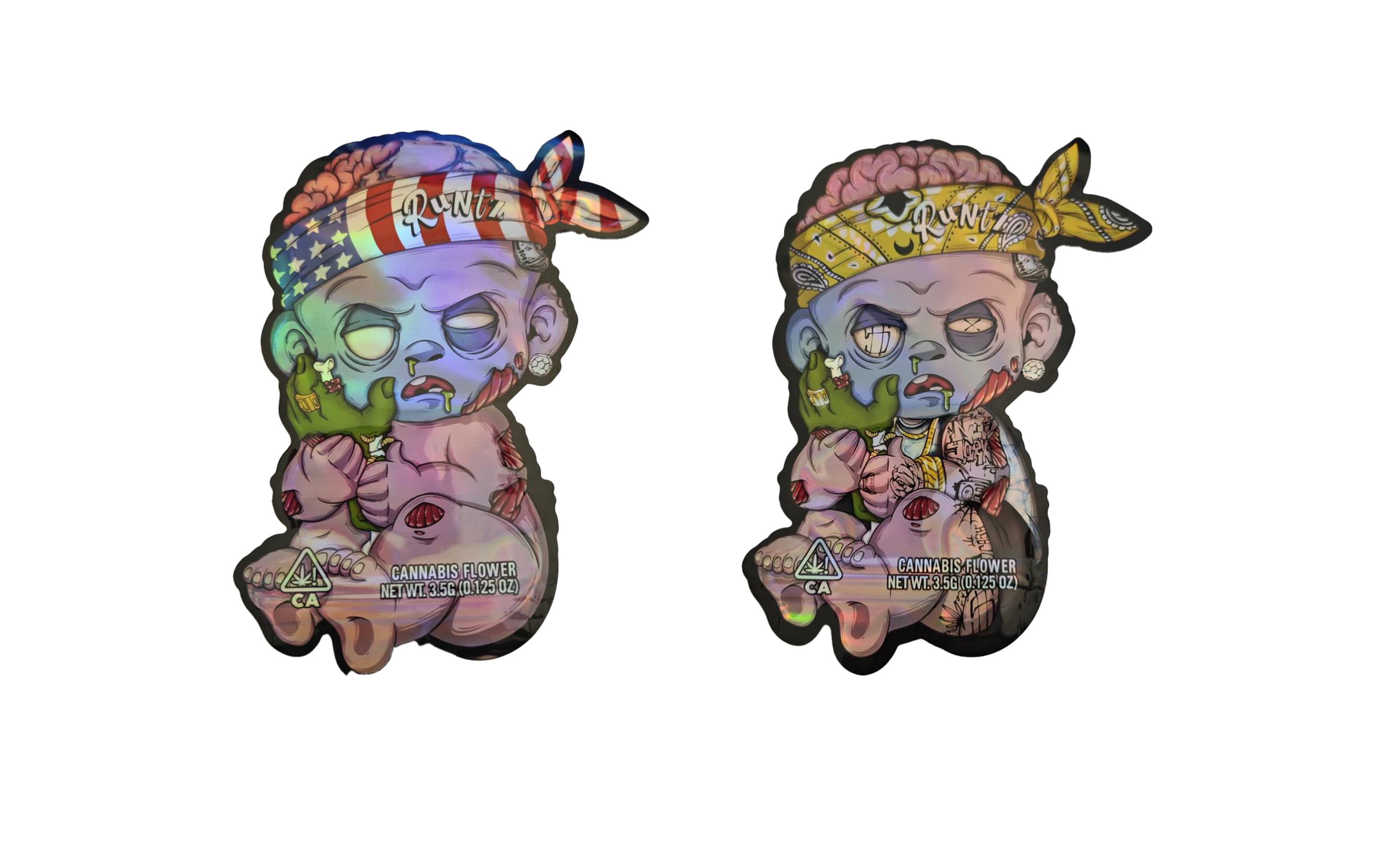 Дизайн на заказ Круговой резки Краситель резки Мэйлар Сумка пищевого качества 3,5 г Отпариваемость