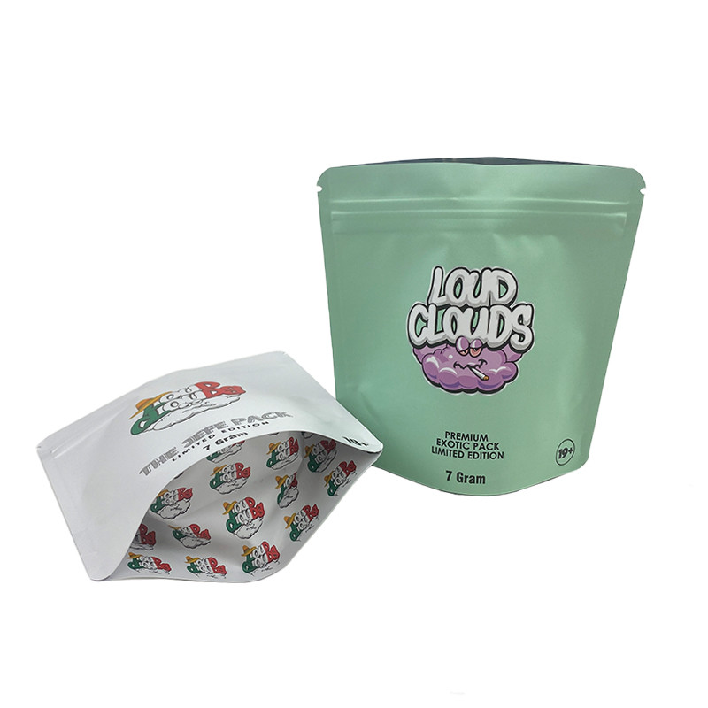 Настраиваемая цветовая упаковка с травяным лакомством с структурой PET для цветного типа CMYK