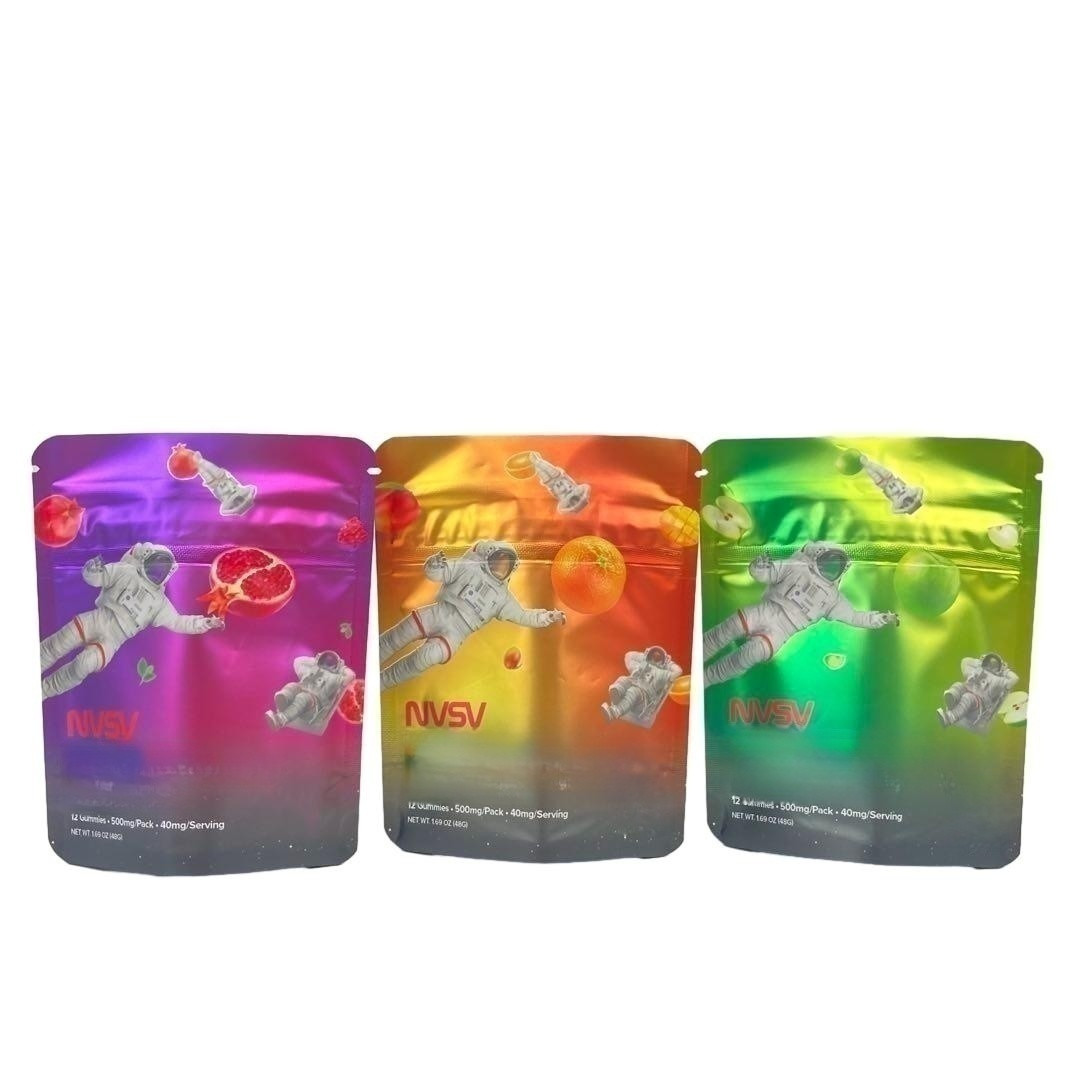 3.5 грамм Пластиковые пакеты Опаковка настраиваемая этикетка Печатные печенье CBD