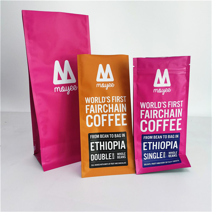 Специальные пакеты из алюминиевого гуссета для кофейных зерен для 250G 500G 1KG