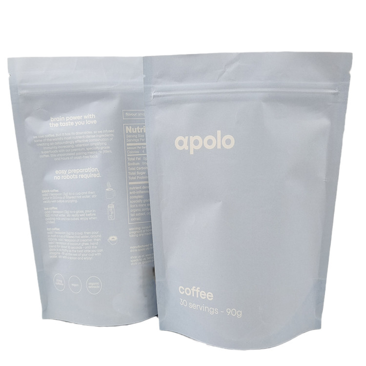 Настройка биоразлагаемой бумажной пачки Kraft с циппом цифровой печати