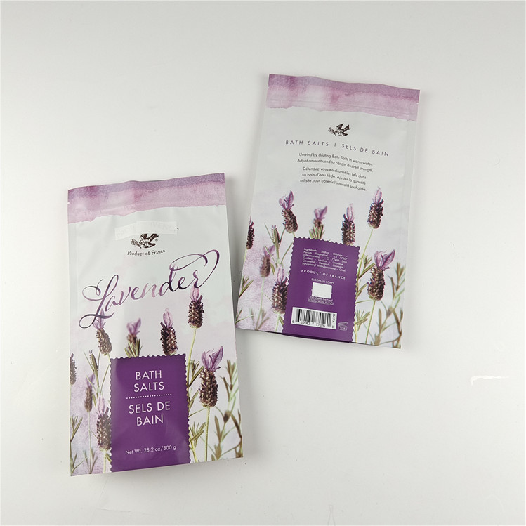 Размер и цвета на заказ Попаковка Мат Алюминиевая фольга Ванная соль Стоять вверх Сумка Ziplock Doypack