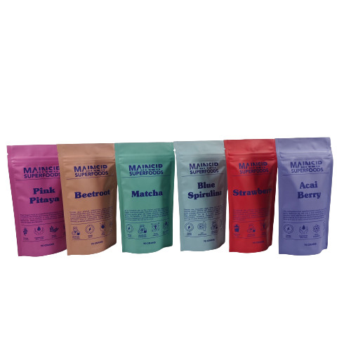 Цифровой печатный Mylar Pouches Противопопашный кофейный порошок упаковка Stand Up Zip Lock Bag с алюминиевой фольгой