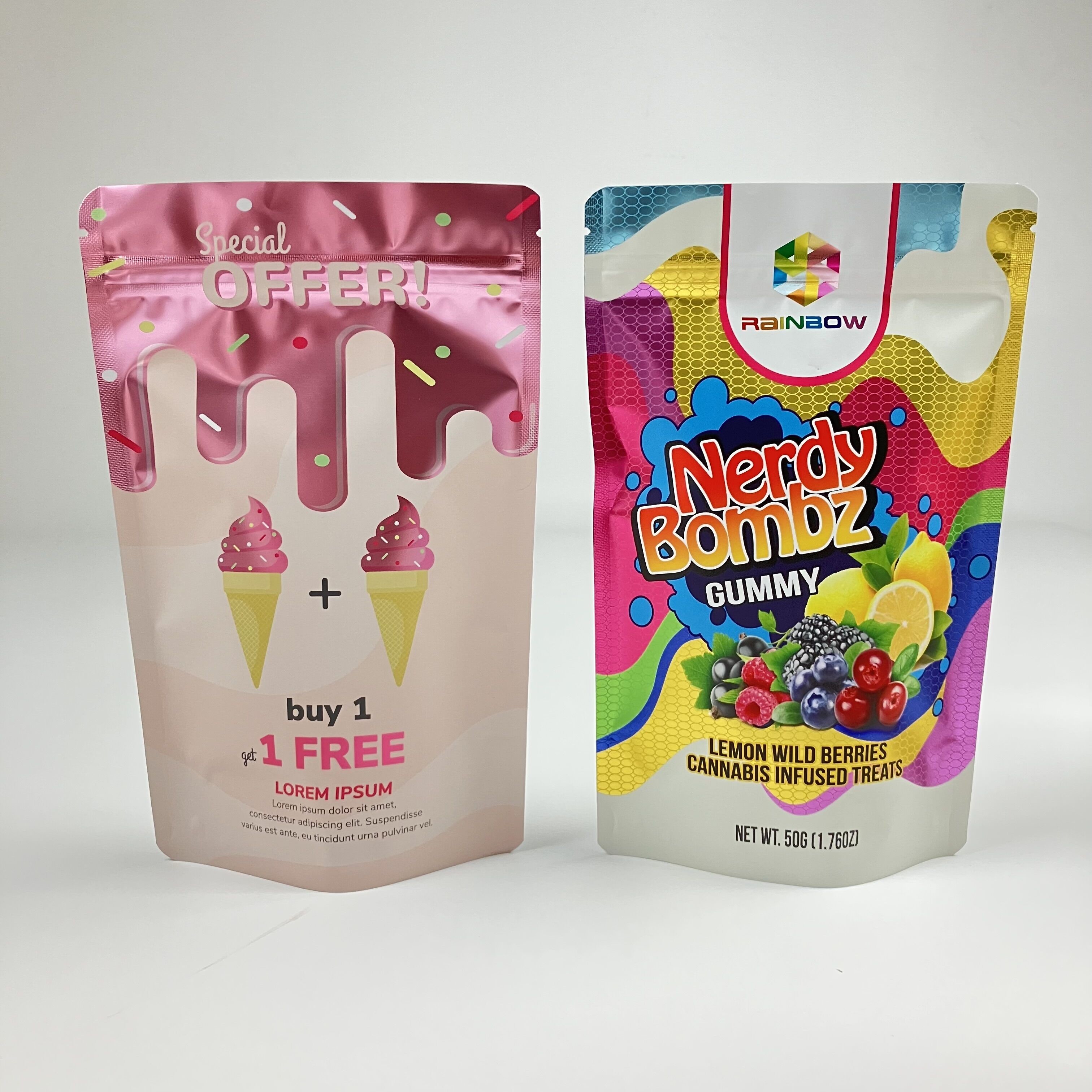 Фабрика непосредственно на заказ перезамыкается Zip Lock Bag VMPET запахоустойчивый пищевой класс Stand Up Zipper Pouch