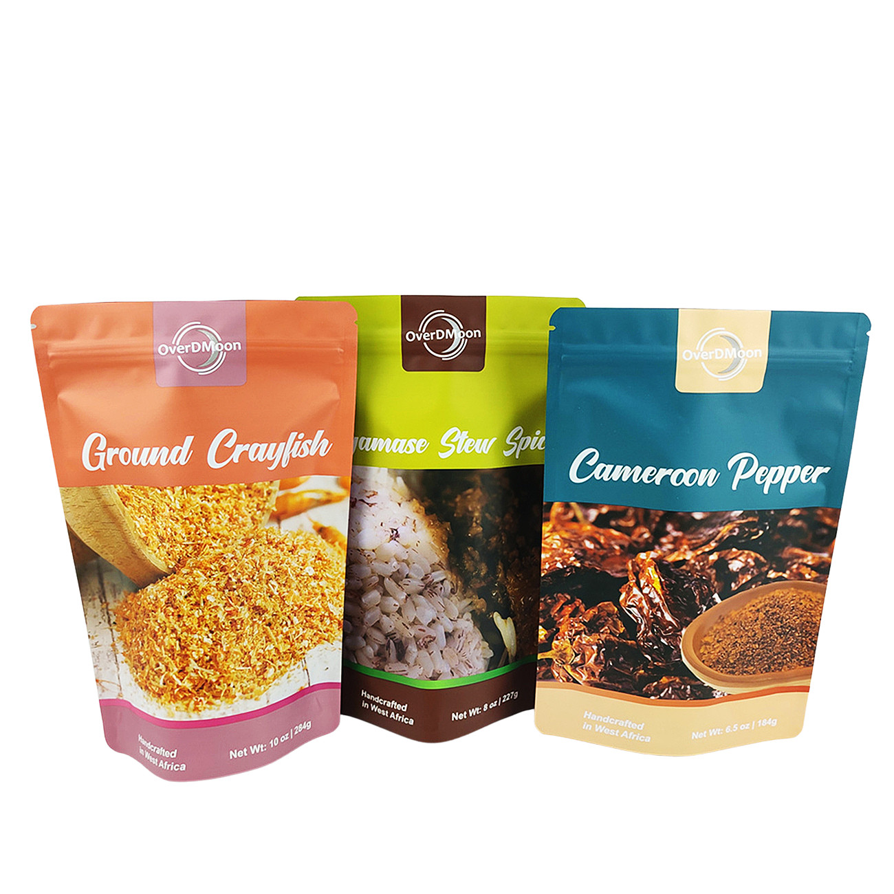 Матовый 250г пластиковый пакет для приправ, упаковка пищевых продуктов, кондиции