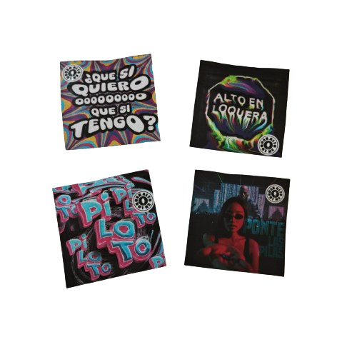 Противовоздушные пробные пакеты с прозрачным окном, упаковка в виде порошка, пластиковый пакет