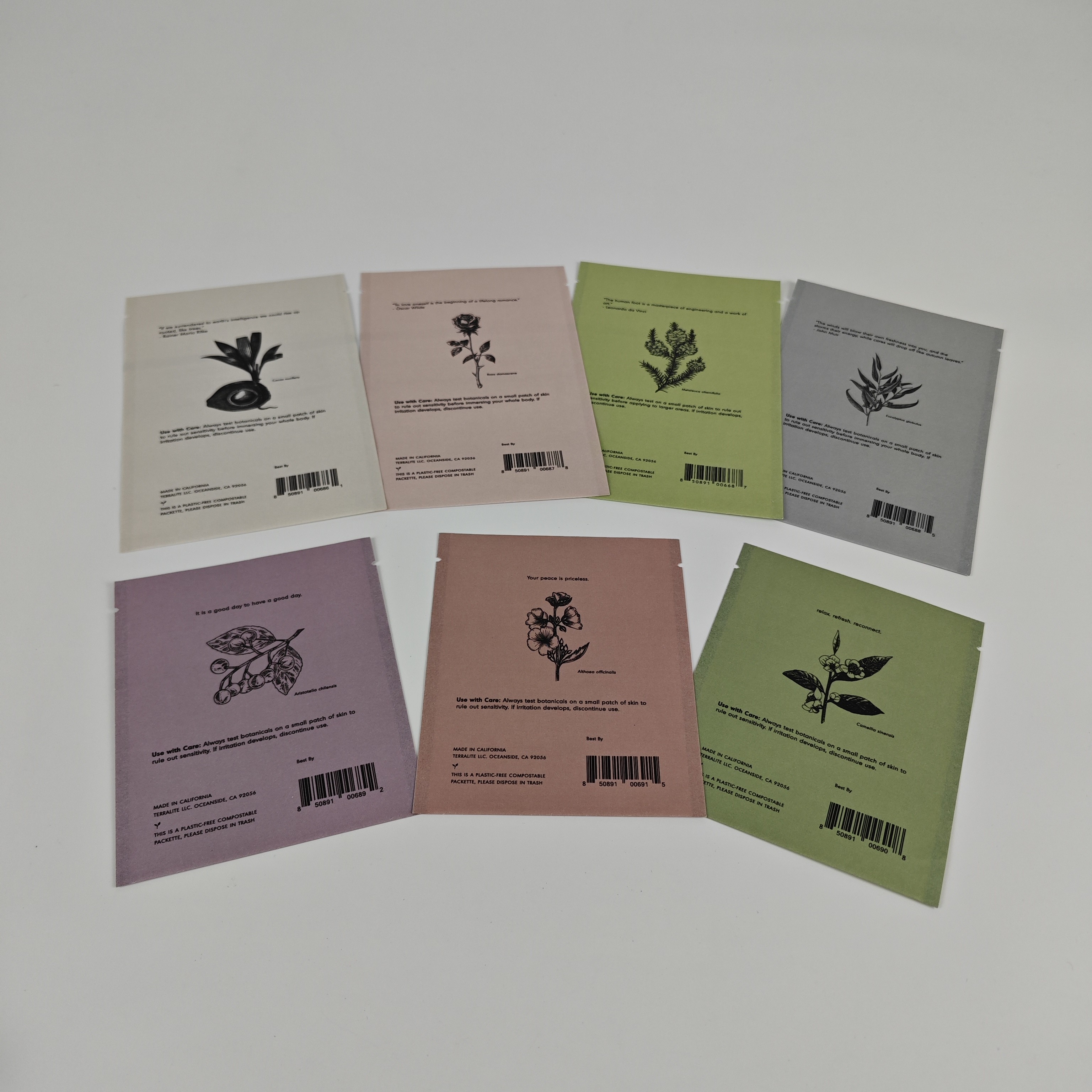 Циплок биоразлагаемый Kraft Stand Up Pouch Цифровая печать Перезамыкаемые мешки Mylar