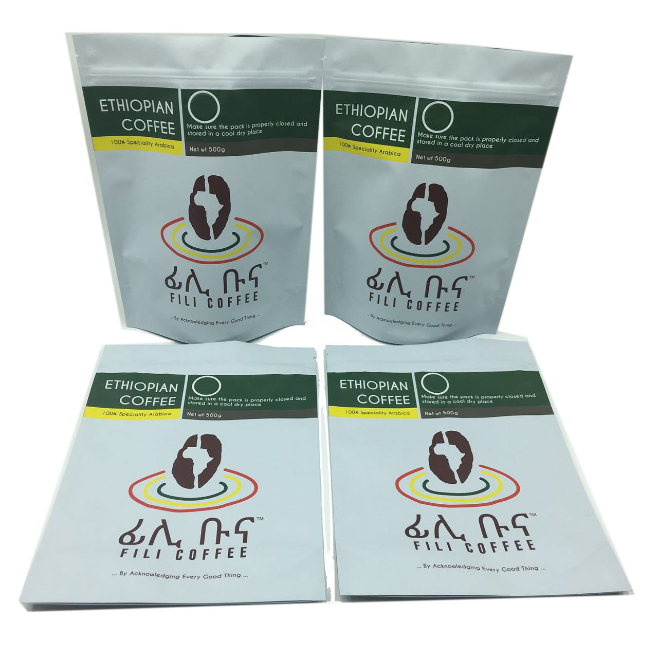 Штейновая фольга финиша выровнялась стоит вверх сумка кофе сумки 500г молнии упаковывая