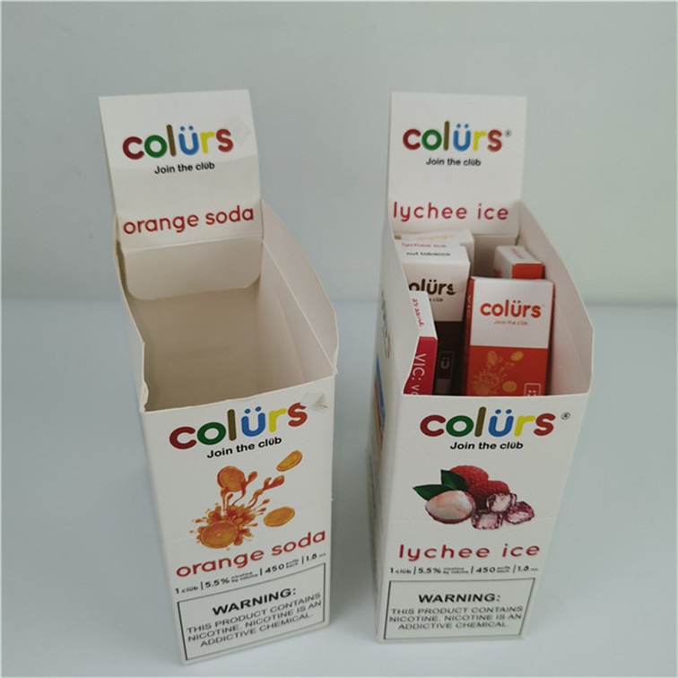 Горячее настраиваемое логотип разорвать дисплейные коробки картонные PDQ счетчик гофрированные дисплейные коробки