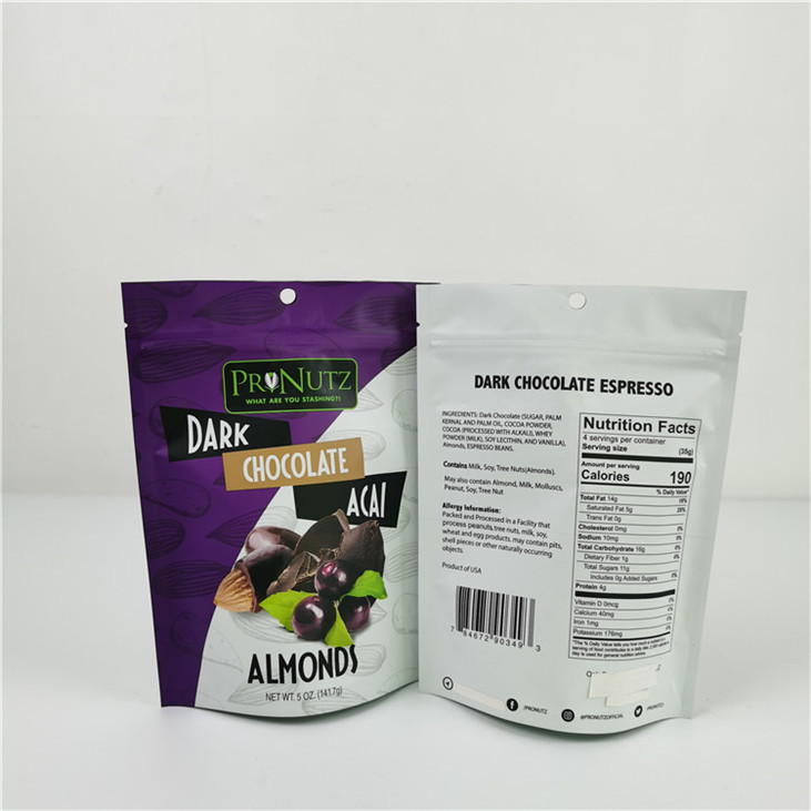 Цифровая печать на заказ PE Zipper Pouch Экологически чистый и тепловой уплотнитель