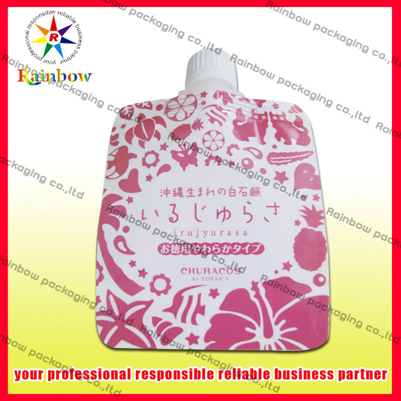 Стоьте вверх жара мешка Spout фольги упаковывая - уплотнение для сока, ЛЮБИМЧИКА/AL/PE