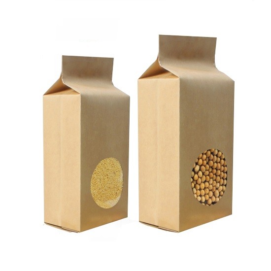 Гуссет собственной личности стоящий бортовой 250 бумажные мешки подгонянные граммами Супар упаковывая с окном