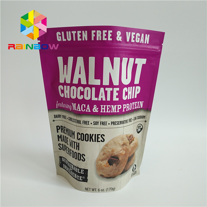 Мешки печатания полного цвета пластиковые упаковывая подгонянный цвет для высушенной еды