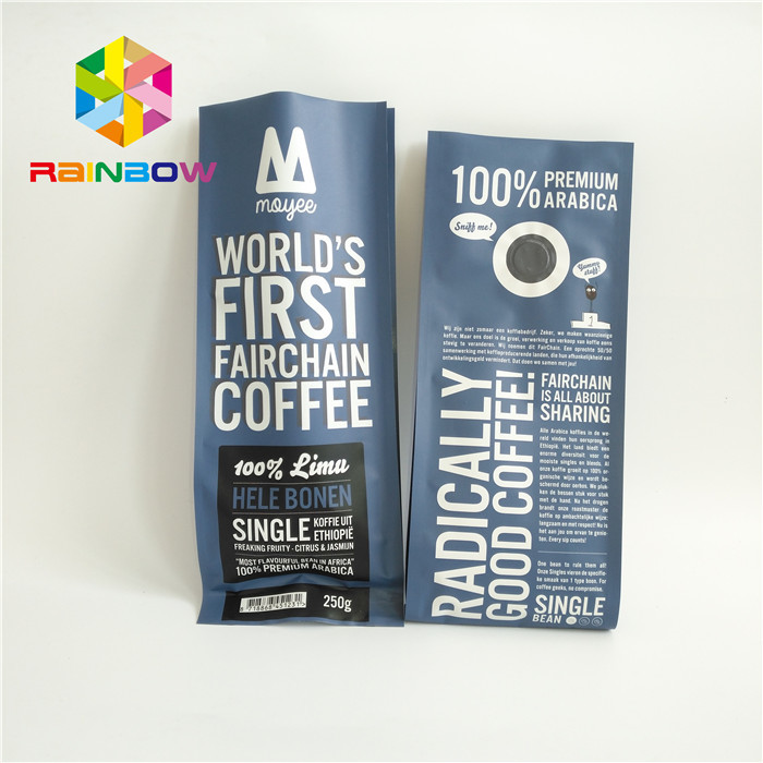 Алюминиевая фольга плоского дна кладет в мешки для упаковки кофейного зерна/конфеты/шоколада