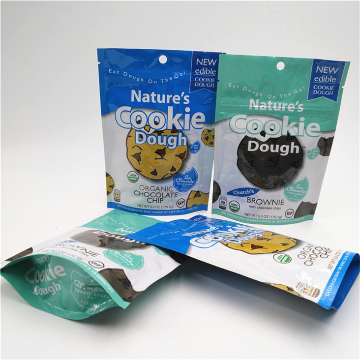 Тепловая уплотнитель Custom Logo Printed Stand Up Zipper Pouch Перезамыкаемая пластиковая упаковка продуктов питания