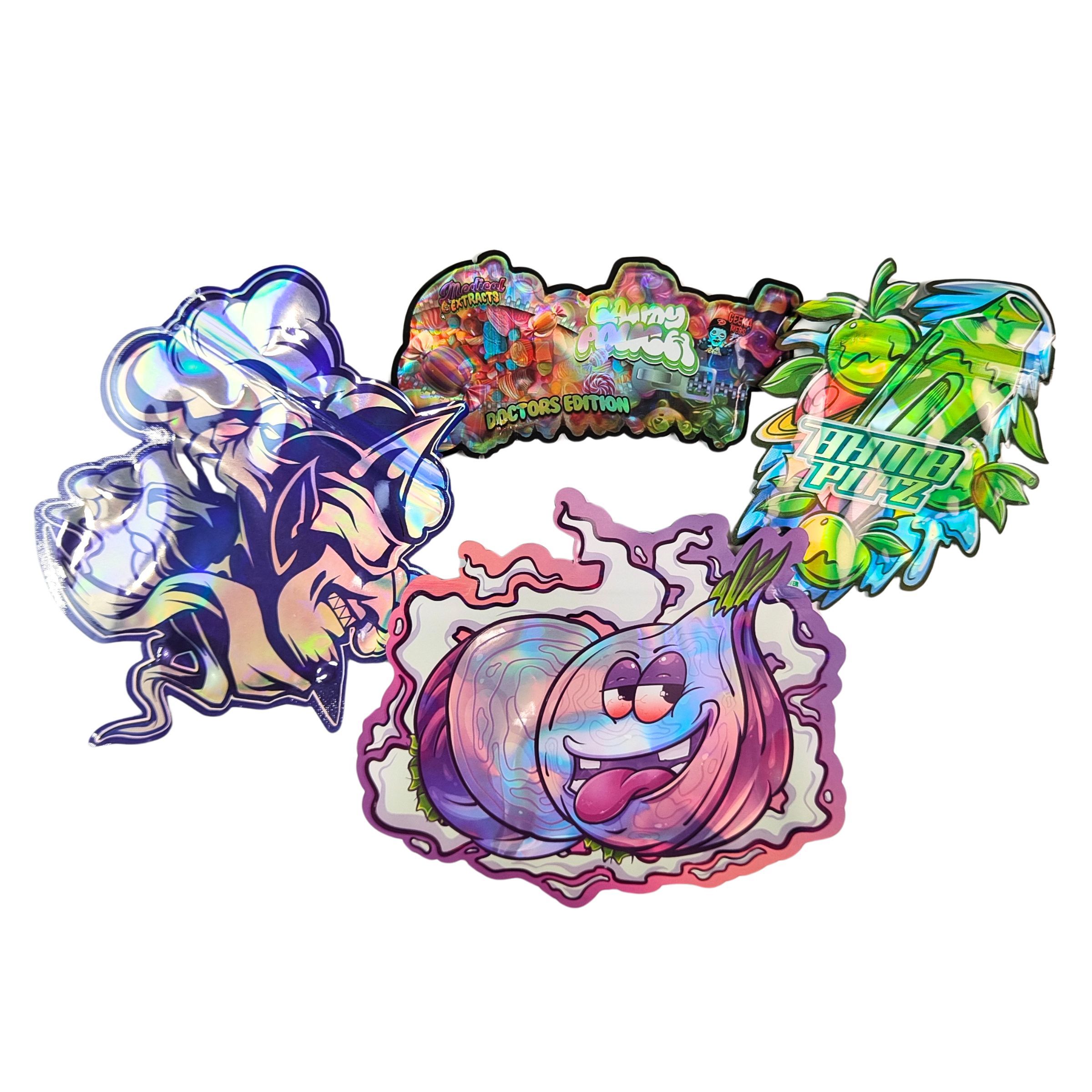 Пользовательская форма 3,5 г дисплейная коробка майларовые пакеты с защитой от детей, мягкое прикосновение, высечка для 1 г, 3,5 г, 7 г, 14 г, 28 г съедобного пластика