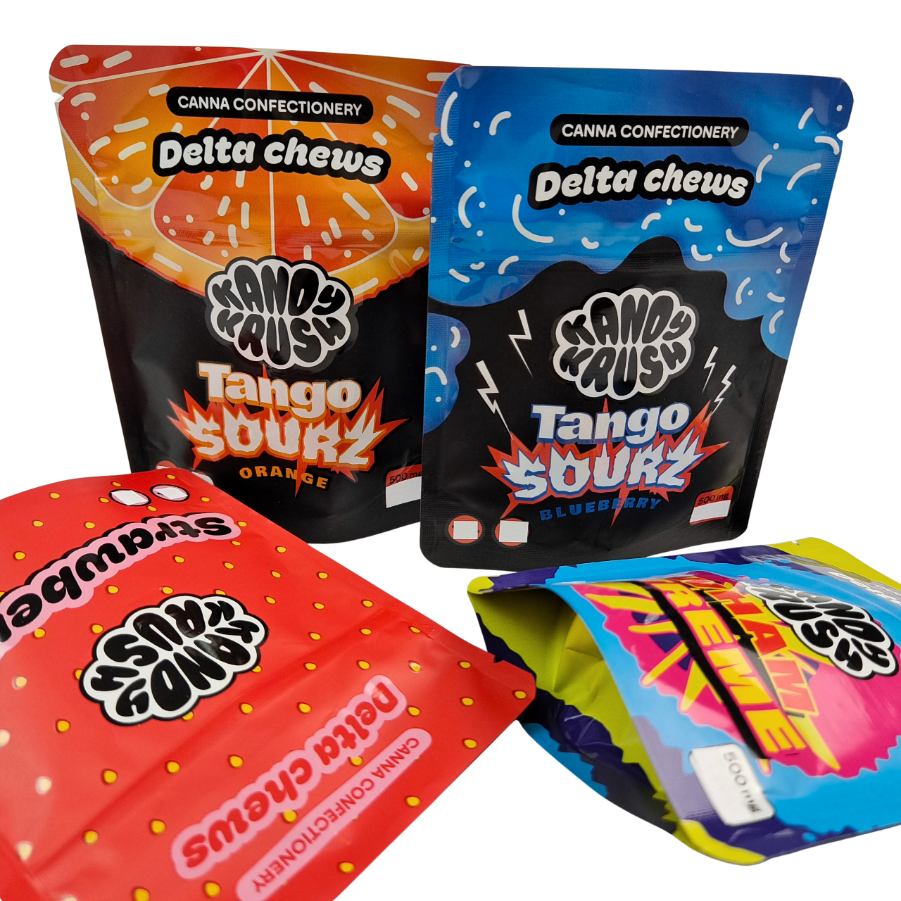 Радужный пакет из майлара с индивидуальной печатью 3,5 г (1/8 унции) для съедобных продуктов, герметичный, специальной формы для печенья, жевательных конфет, набора Cali Pack Combo