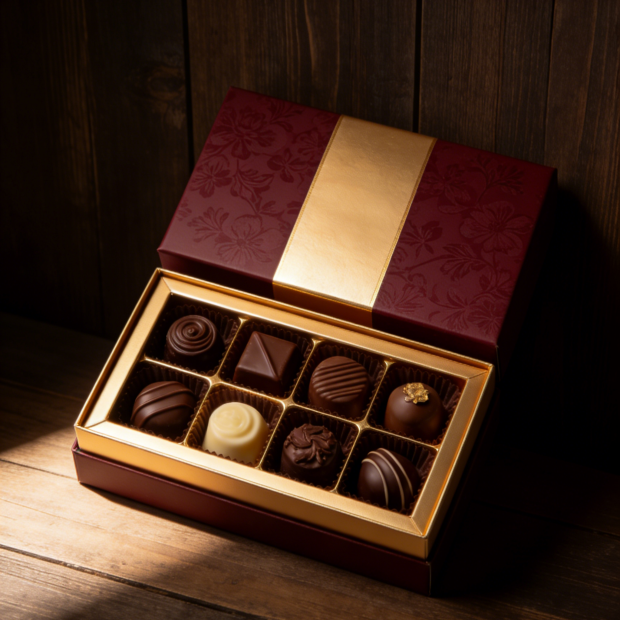 Личный логотип Персонализированная коробка для шоколада Подарок Упаковка Конфеты Косметические изделия для шоколада Коробка для пустого шоколада