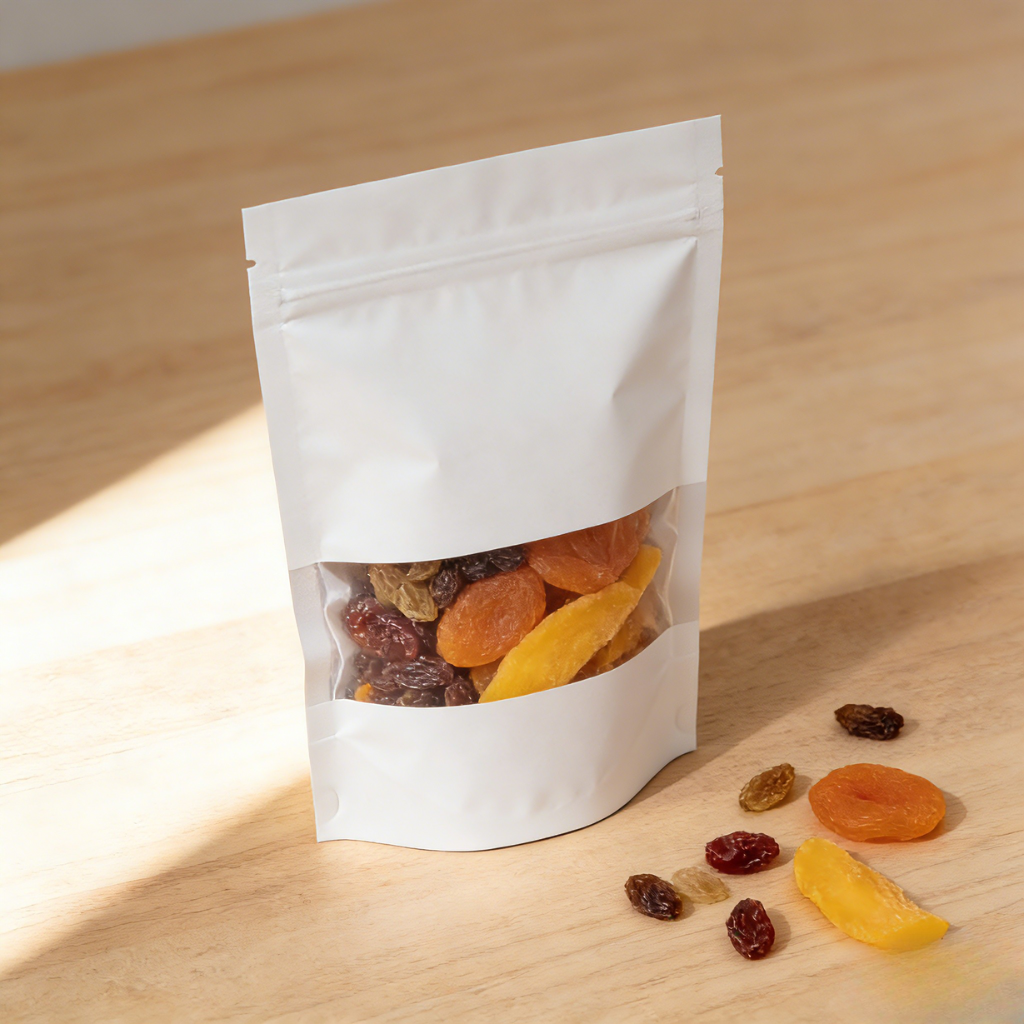 Индивидуальные биоразлагаемые крафт-бумажные пакеты с застежкой зиплок, герметичные, влагостойкие, для упаковки продуктов питания, орехов, сухофруктов, майларовый пакет