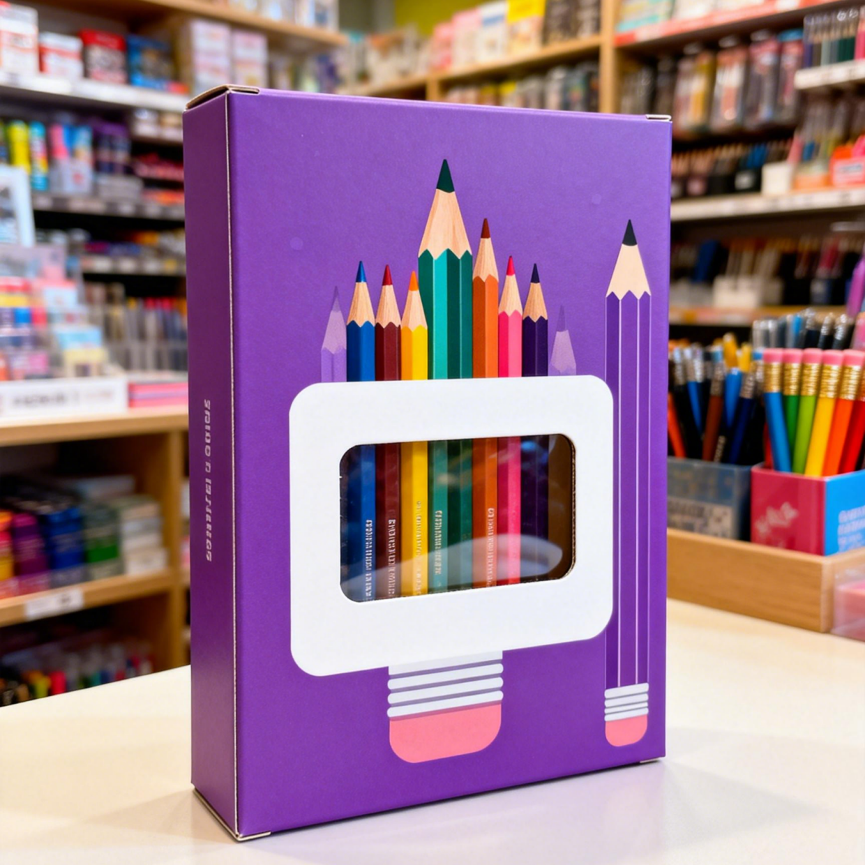 Бумажная коробка нестандартного размера с прозрачным окном для демонстрации и плотностью 350 г для упаковки пищевых продуктов