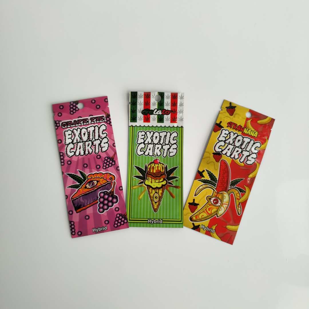 3 мешка загерметизированных стороной пластиковых упаковывая Ресеалабле сумку патрона ручки масла Вапе застежка-молнии